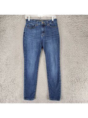 Lee Jeans Womens 8 Blue Stretch Denim Slim Fit Skinny Leg